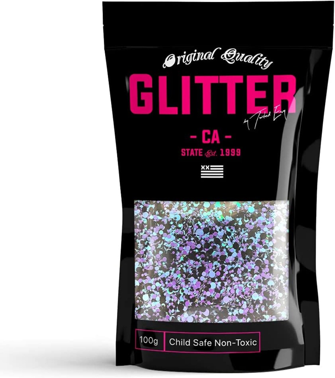 Purple Black Chunky Glitter ✮ Chunky Glitter Mix ✮ 100g Festival Glitter Cosmetic Face Body Hair Nails
